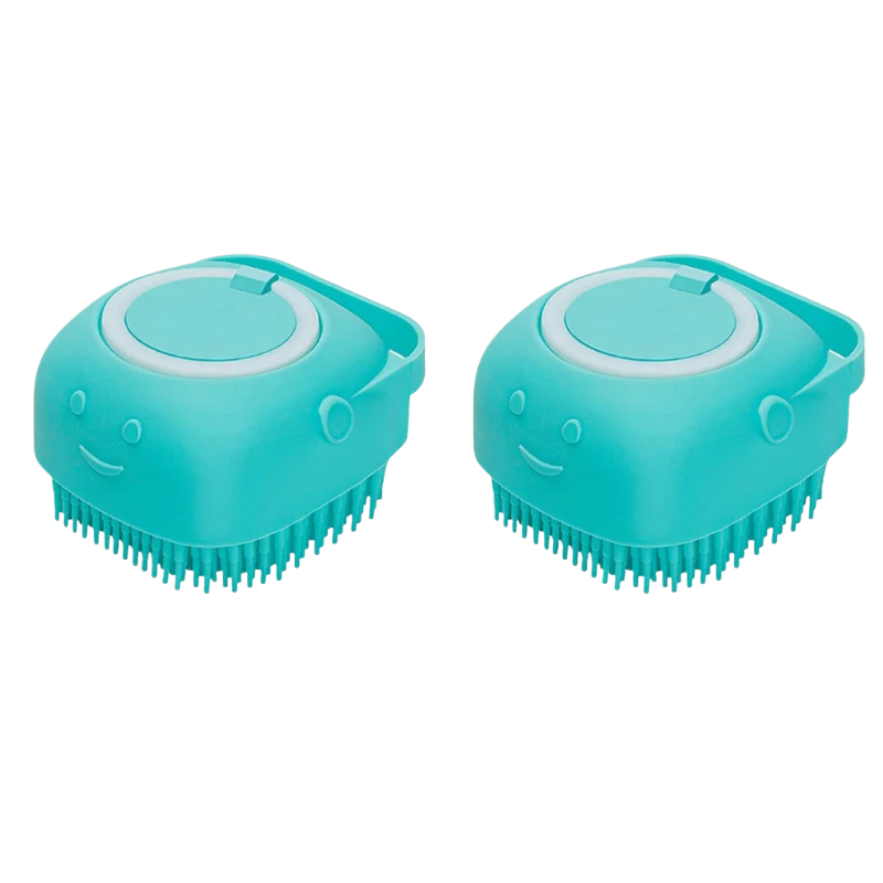 Pet Bathing Brush with Shampoo Dispenser