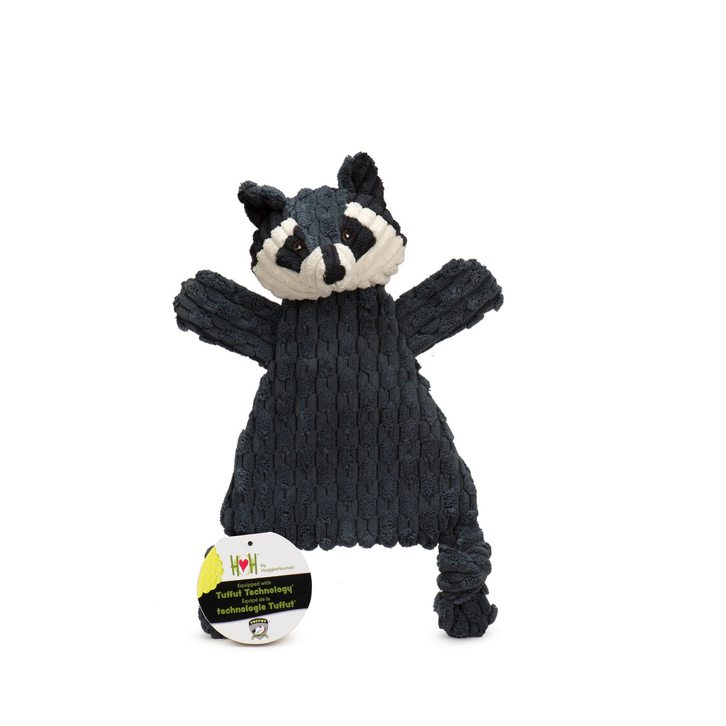 Reggie Raccoon HuggleFlatties™ Durable Plush Dog Toy