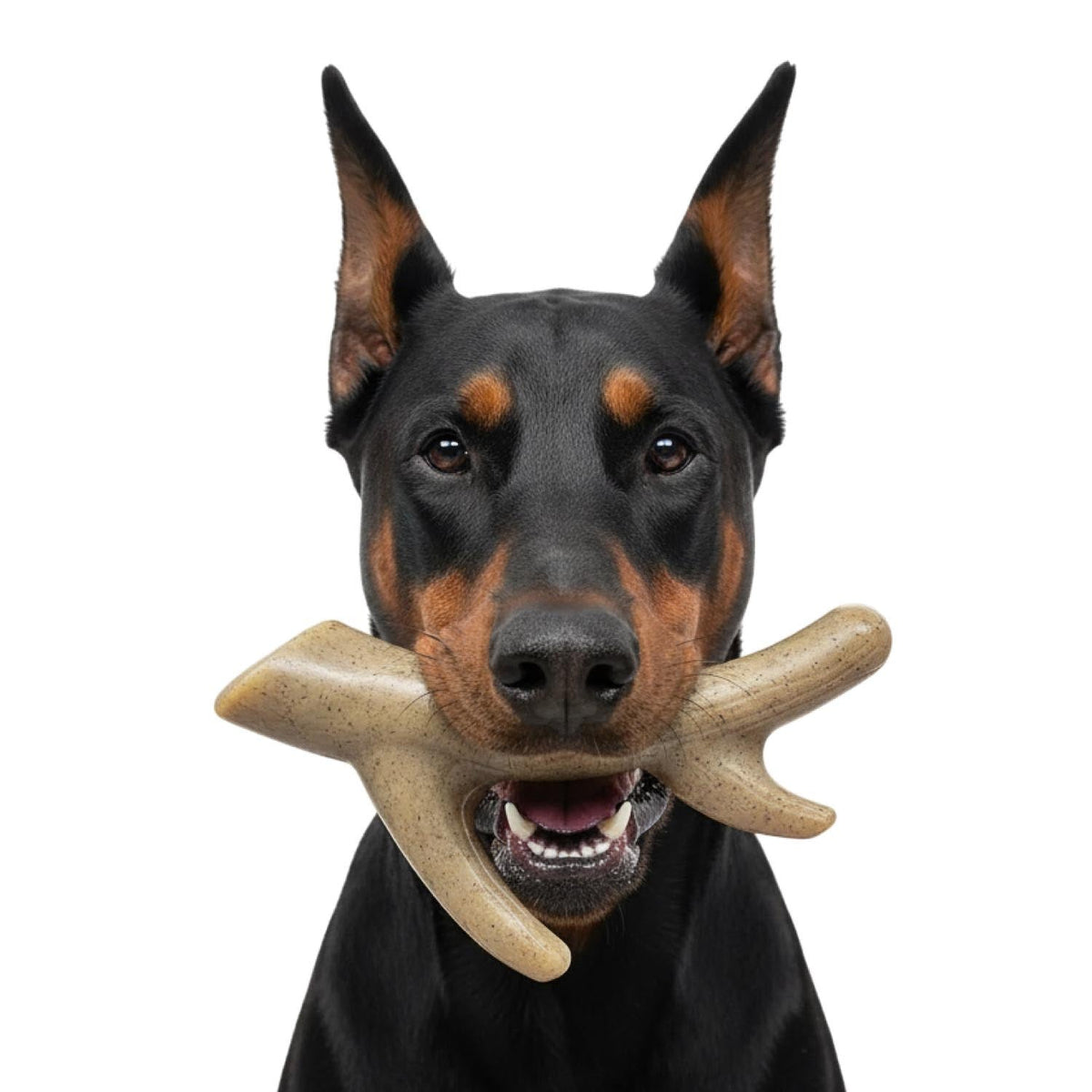 Ever Antler Nylon Chew Bone | Elk Antler Shaped Dog Toy for Aggressive Chewers | SodaPup