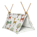Personalized Reindeer Flax Pet Crawl House for Small Animals
