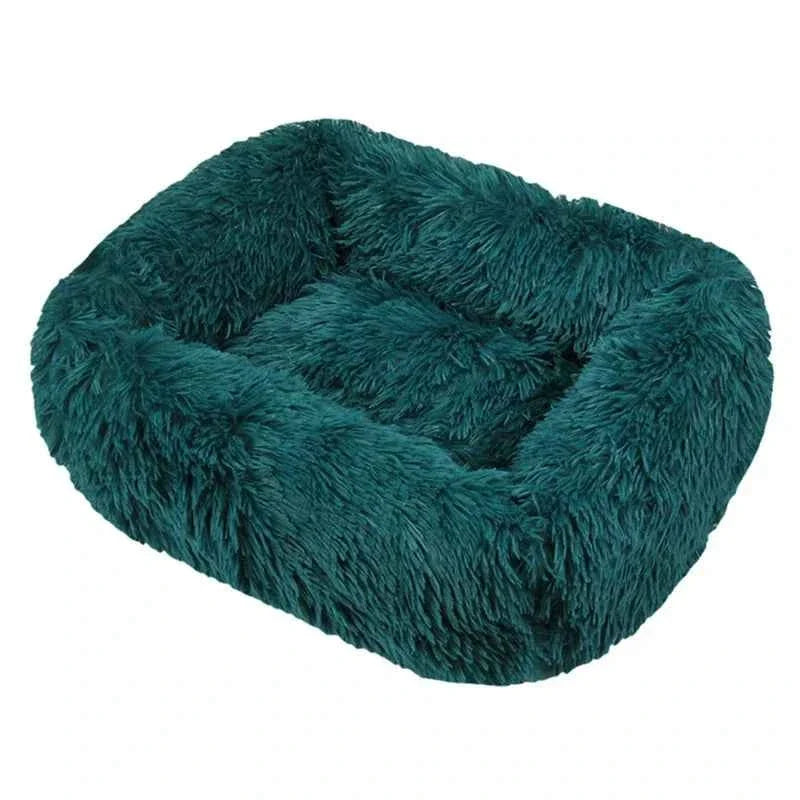 Rectangle Plush Dog Bed – Warm Pet Sofa Cushion for Cats and Dogs