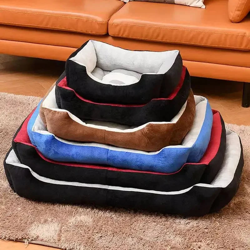 Super Soft Sofa Dog Beds Waterproof Bottom Kennel Fleece Warm Bed Mat For Large Dogs Rectangle Winter Pet Cat House Dog mattress