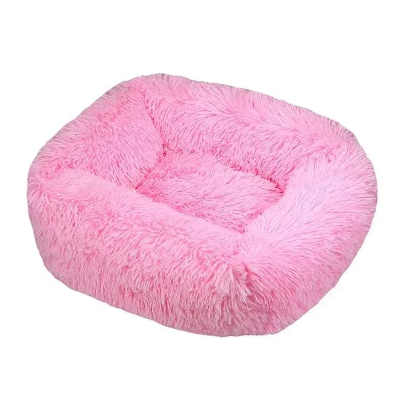 Rectangle Plush Dog Bed – Warm Pet Sofa Cushion for Cats and Dogs