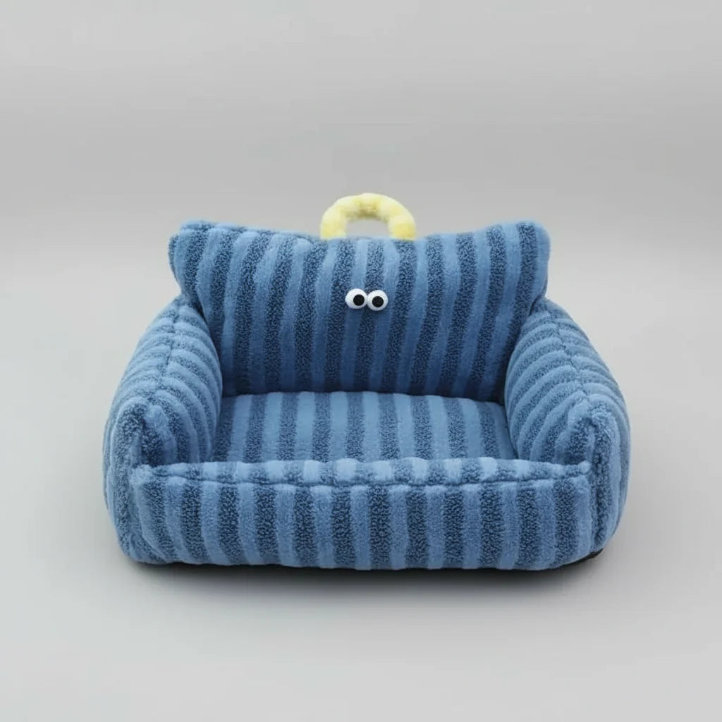 Warm Pet Sofa Bed – Cozy Cat Nest and Small Dog Sleeping Cushion