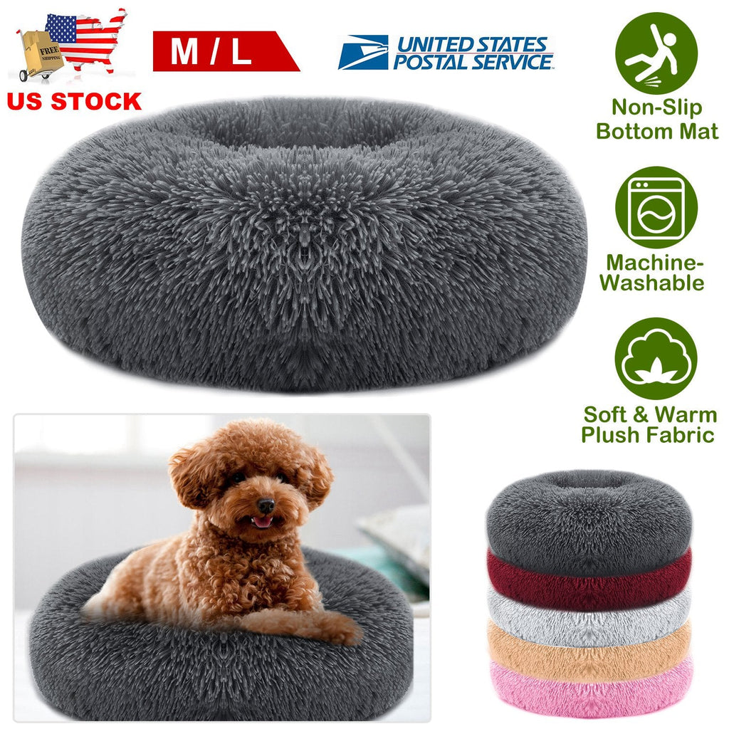 Pet Dog Bed Soft Warm Fleece Puppy Cat Bed Dog Cozy Nest Sofa Bed Cushion For S/M Dog