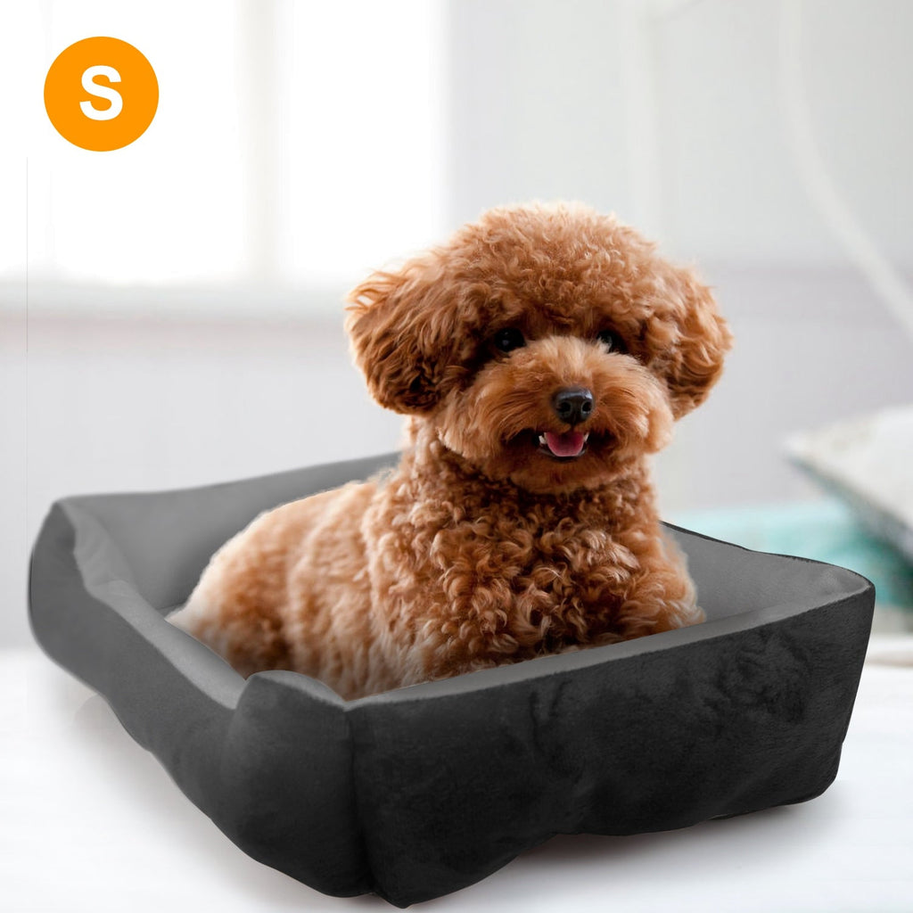 Pet Dog Bed Soft Warm Fleece Puppy Cat Bed Dog Cozy Nest Sofa Bed Cushion Mat For S/M Dog
