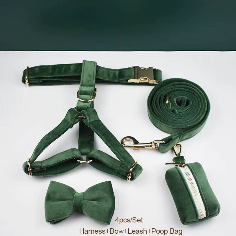 Forest Green Velvet Set