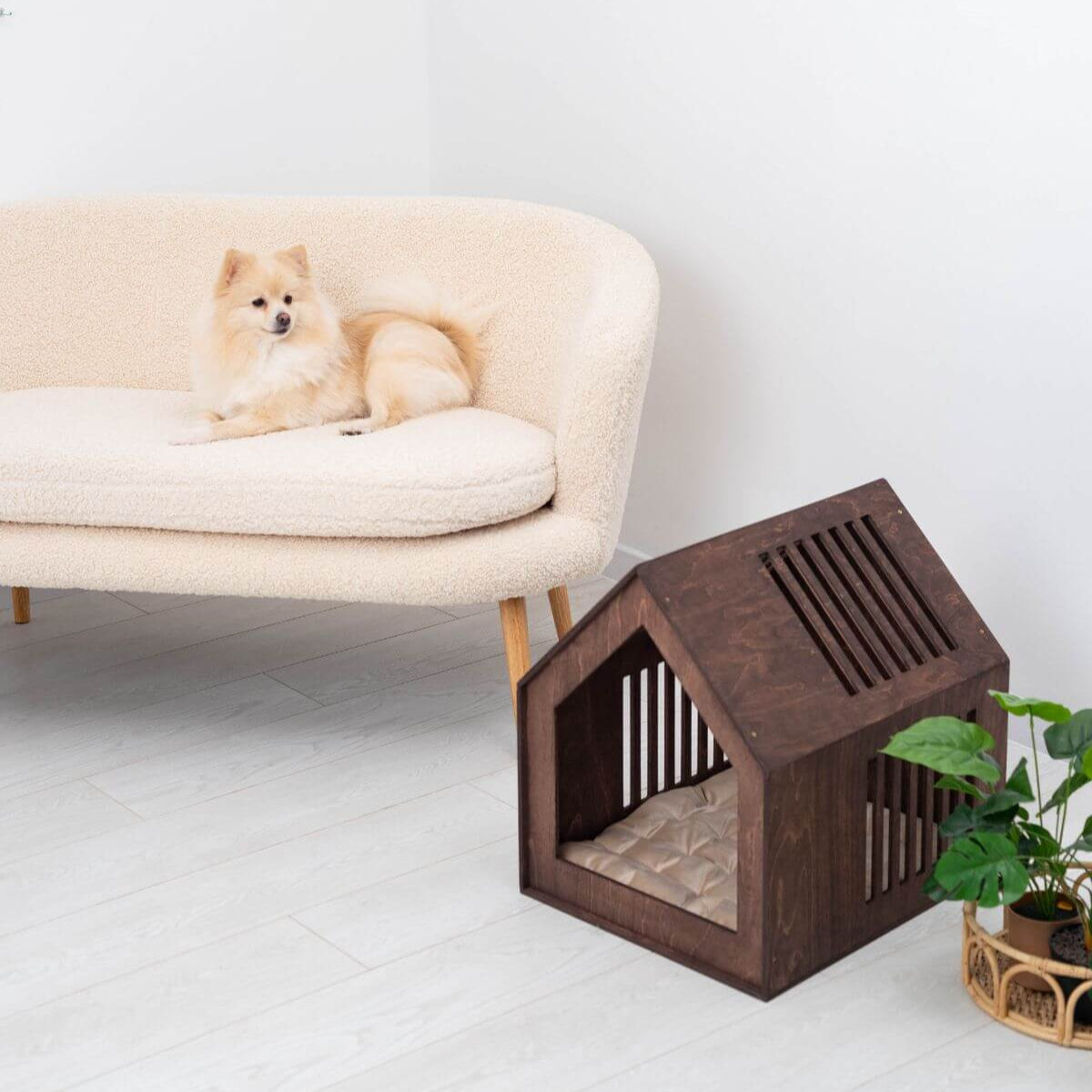 Wooden Indoor Dog House