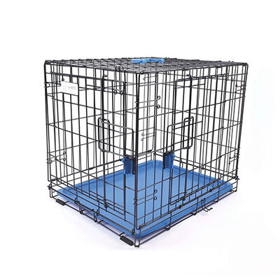 M-Pets Voyager 2-Door Folding Dog Crate Blue XL 106x71x76 cm
